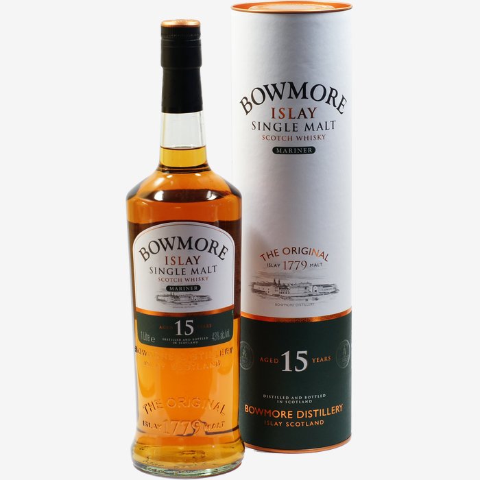 sofort lieferbar Bowmore 15 Jahre Mariner 1,0l Flasche