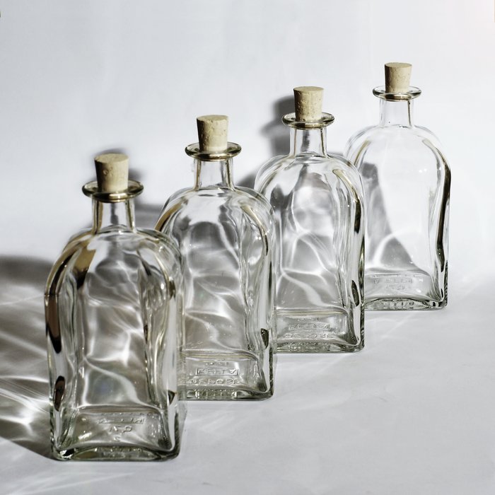 Glasflasche 'Quadra' 700 ml