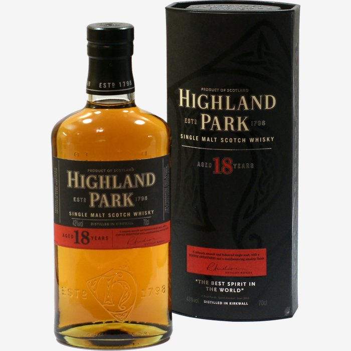 sofort lieferbar Highland Park 18 Jahre 0,7l Flasche