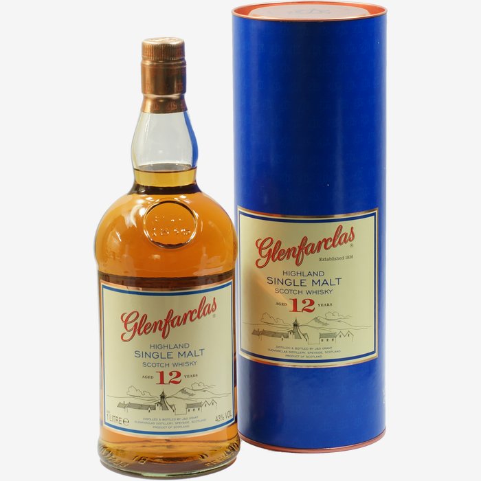Glenfarclas Whisky 12 Jahre 1Liter Flasche